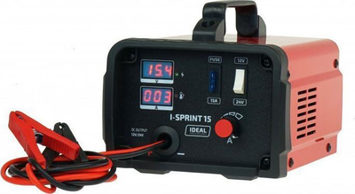 Karikues baterie Ideal Professional I-Sprint 15, 12/24V, 15A, i kuq