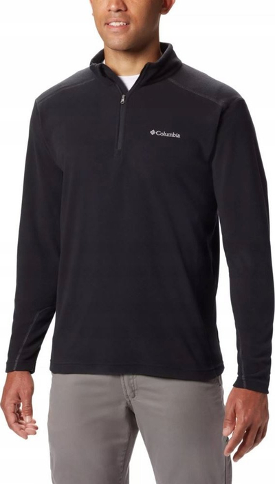 Bluzë polar Columbia Klamath Range II Half Zip M, material poliester, me jakë të lartë, e zezë