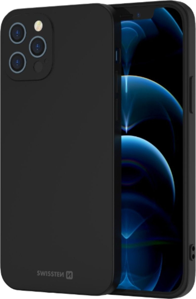 Mbulesë telefoni Swissten Soft Joy për iPhone 13 Pro Max, TPU, e zezë