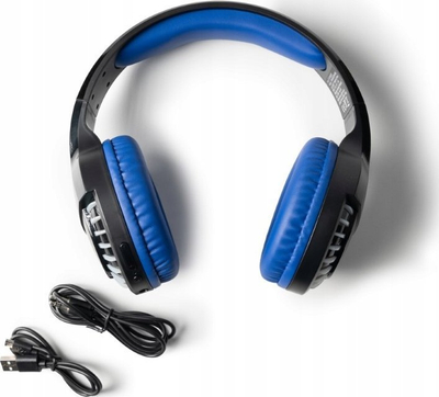 Kufje gaming Celly Sparco Line Wireless, over ear, me mikrofon, blu e zezë