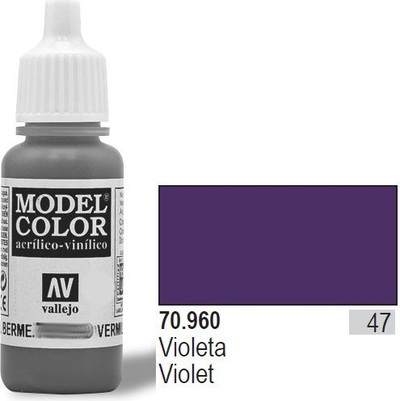 Bojë akrilike Vallejo Model Color Violet, 17ml, mat, vjollcë