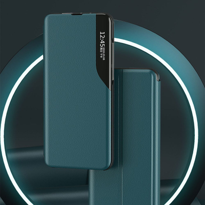 Këllëf telefoni Hurtel Eco Leather View Case, Samsung Galaxy A72 4G, tip libër, portokalli
