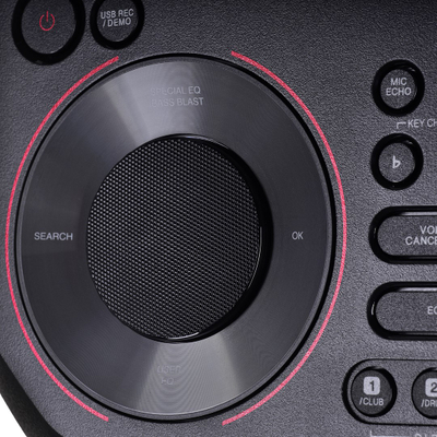 Парти звучник LG XBOOM RNC5, 300W, Bluetooth, со повеќебојни LED светла