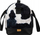 Çantë udhëtime Peterson Shoulder Bag, bagazh dore për në avion, me motiv lëkure lope, bardh e zi