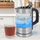 Ibrik elektrik Clatronic PC-WKS 1228 G, 0.5L, xham inox, i zi
