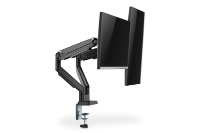 Mbajtës monitori i dyfishtë Digitus Universal, për 15"-32", krah me gaz, montim me kapëse, i zi