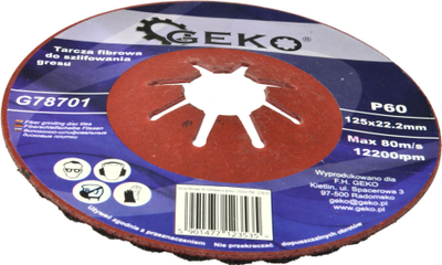 Диск за брусење за гранитогрес Geko G78701, 125mm, P60