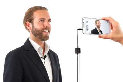 Mikrofon lavalier IK Multimedia iRig Mic Lav, set 2 copë, për telefona, i zi
