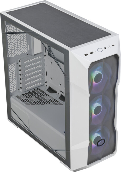 Kasë kompjuteri Cooler Master MasterBox TD500 MESH V2, e bardhë