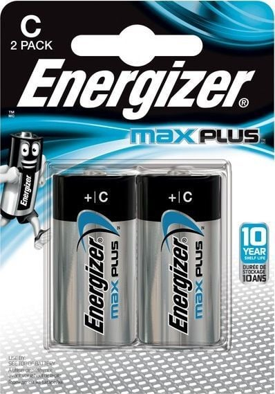Bateri alkaline Energizer Max Plus C R14, set me 2 copë