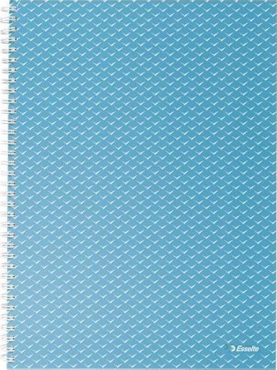 Fletore Esselte Colour'Breeze A5, faqe me katrorë, 80 fletë, blu