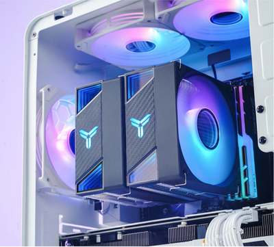 Ftohës CPU Jonsbo CR-3000, dual tower, 2x 120mm ARGB, i zi