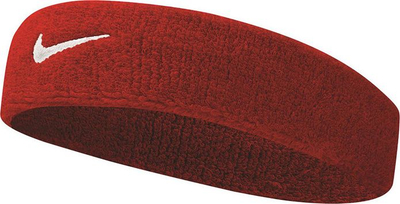 Shirit për kokë Nike Swoosh 601, material peshqiri, masë universale, i kuq