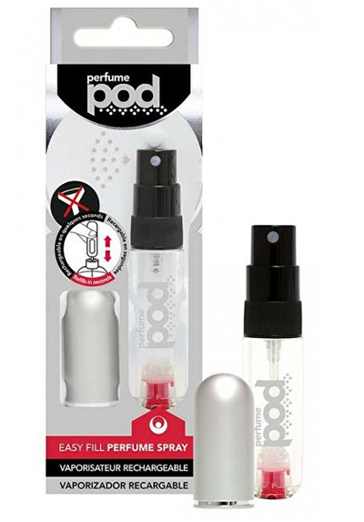 Shishe për parfum Travalo Pod Pure Essentials, 5 ml, argjendi