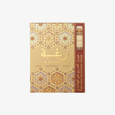 Set Lattafa Raghba, EDP, 100ml + Deodorant, 50ml