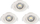 Spot tavanor LED Netlighting Satiano, 5W, set 3 copë, i bardhë
