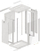 Kabinet për server Lanberg 19" 18U, i bardhë