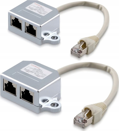 Adapter ndarës LAN PremiumCord, RJ45, 2 porta, 10/100 Mbps