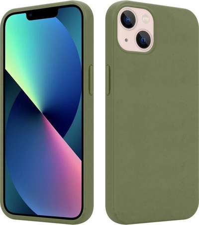 Kapter i hollë mbrojtës Maxximus Mx Eco për iPhone 15 Plus, nga TPU i biodegradueshëm, slim, jeshile khaki