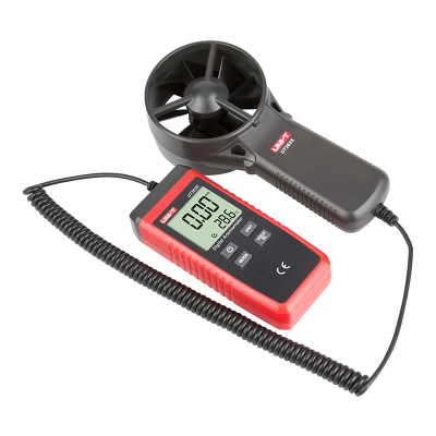 Anemometër digjital UNI-T UT363S, matje shpejtësie ere dhe temperature, ekran LCD, i zi