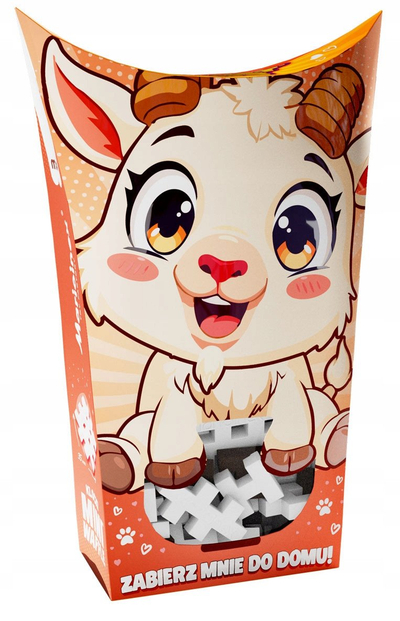 Конструкторска игра Marioinex Mini Waffle Pocket Pets Billy Goat, 35 парчиња, за деца 3+