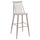 Stol Vanessa i lartë PP & dru metalik gri 47×48,5×107 cm (HM8459.20), gri