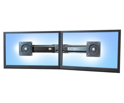 Mbajtëse për dy monitorë VESA Ergotron, 35-62cm, e zezë