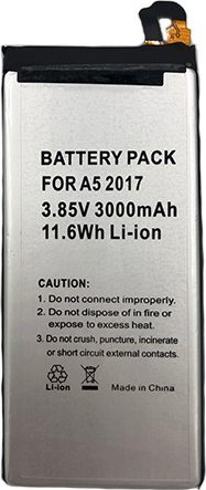 Bateri telefonike Extra Digital për Samsung Galaxy A5 2017, Li-ion, 3000mAh, argjendtë