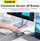 HUB USB Baseus Metal Gleam 2 6 në 1, HDMI, RJ-45, gri metalik
