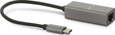 Мрежен адаптер LMP LMP-USBC-GESG, USB во RJ45, 1000 Mbps, сив