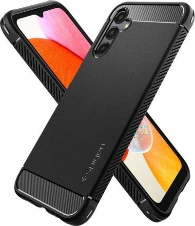 Kllaf telefoni Spigen Rugged Armor për Galaxy A14 4G LTE, TPU, i zi matte