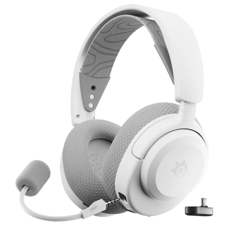Kufje gaming SteelSeries Arctis Nova 3P Wireless, 2.4GHz dhe Bluetooth, për PlayStation, të bardha
