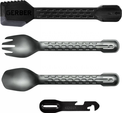 Set enësh kampingu Gerber ComplEAT, multifunksion, 4 pjesë, i zi oniks
