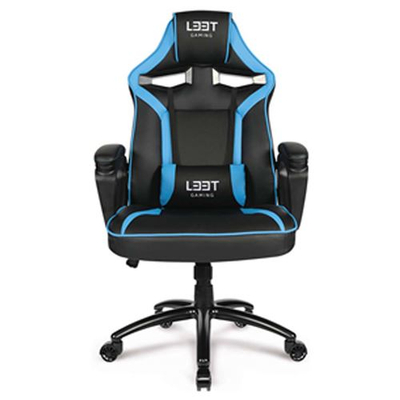 Гејмерска столица L33T EXTREME Blue, ергономска, со тркала, црно сина