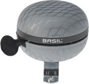 Zile biçiklete Basil Noir Bell 60mm, çelik, metalike argjendtë
