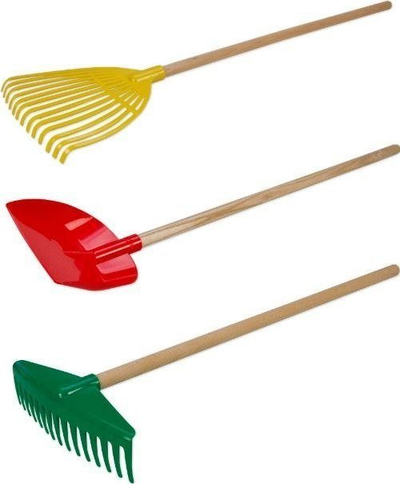 Set lodrash kopshti Lena Garden Tools, 60 cm, 24 copë, shumëngjyrëshe