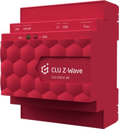 Modul kontrolli Grenton V.2 CLU Z-Wave CLU-200-E-00, Ethernet, montim në shinë DIN, i kuq