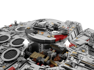 Set ndërtimi LEGO Star Wars Millennium Falcon 75192, model koleksionist, për të rritur, shumëngjyrësh