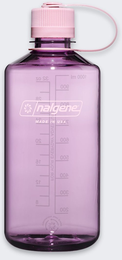 Shishe uji Nalgene Sustain 342814, 1L, grykë e ngushtë, rozë Cherry Blossom