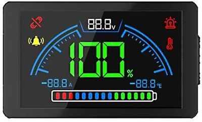 Monitor performance baterie AZO Digital MPA100 LiFePO4, LCD, Bluetooth, gri