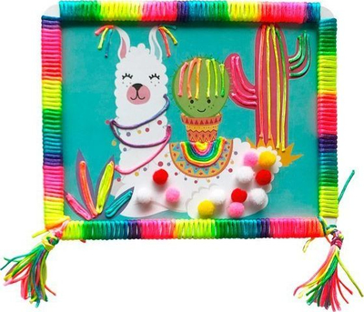 Set kreativ Knutsel Lama Junior, 60 copë, 23cm, rozë
