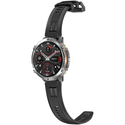 Ore inteligjente Gravity GT42-3, ekran 1.73" AMOLED, Bluetooth, ngjyrë argjend