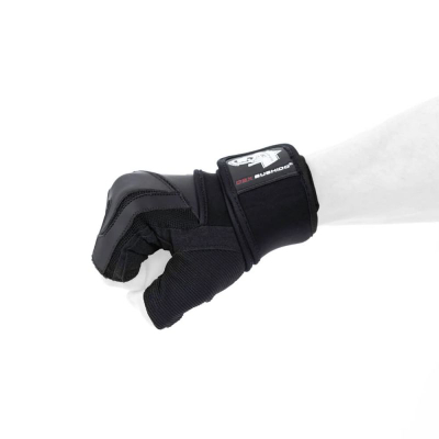 Doreza fitnesi DBX WG-163, termoaktive, me Velcro, të zeza