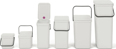 Koshi Brabantia Sort and Go, plastikë, gri e çelët