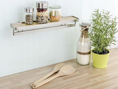 Raft për erëza Wenko Spice Rack With Premium Bar, çelik, ngjyrë argjendi