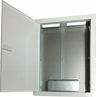 Kabinet lokal multimedia Alantec FOOM-I-500-P, 500x350x90mm, i futmë në mur, derë me vrima, i bardhë