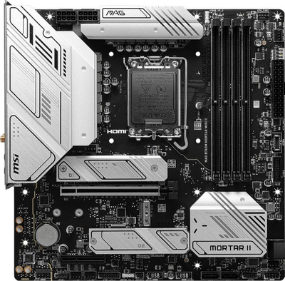 Pllakë amë MSI MAG B760M MORTAR WIFI II, Micro ATX, Intel B760, DDR5