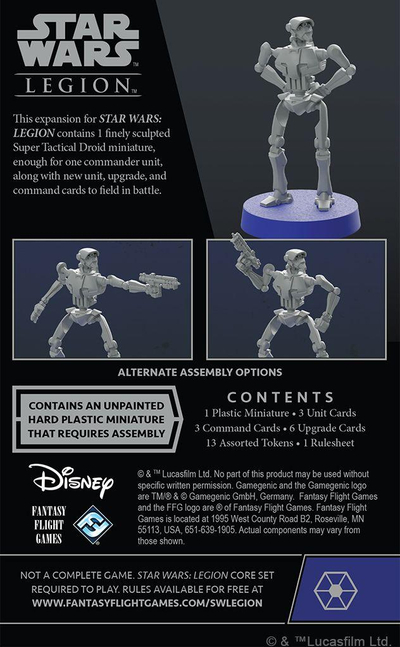 Robot Star Wars Legion: Super Tactical Droid Commander, i hirtë