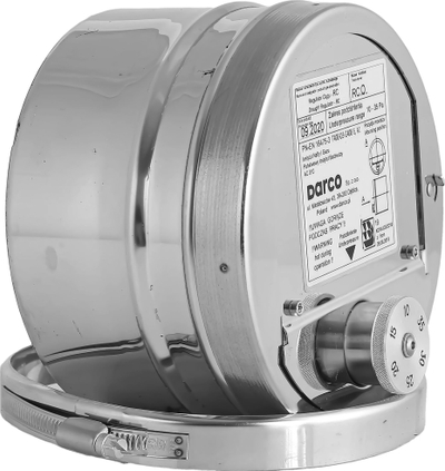 Regullator tërheqjeje oxhaku Darco RCQ, i rrumbullakët, 150 mm, inox
