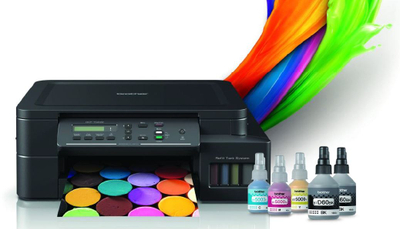 Printer multifunksional Brother DCP-T520W, inkjet A4, Wi‑Fi, gri
